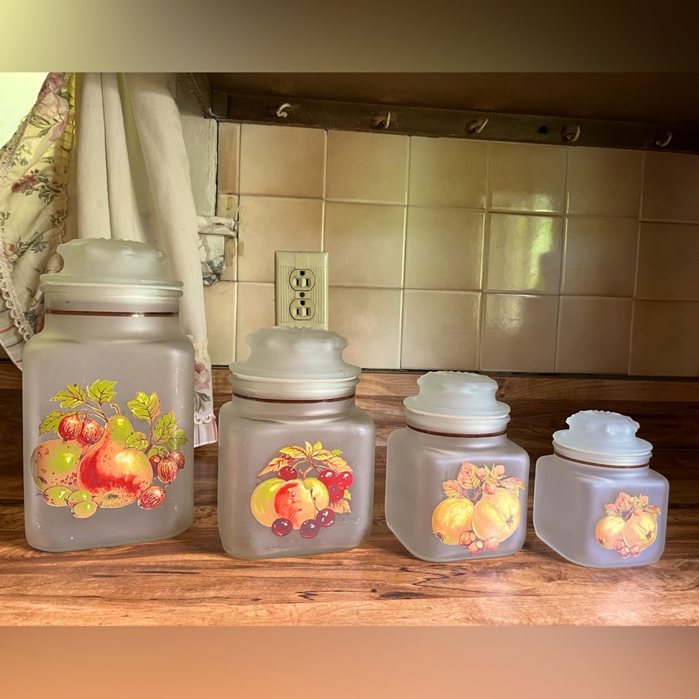 Vintage Anchor Hocking Canister Set